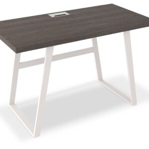 Dorrinson - White / Black / Gray - Home Office Desk