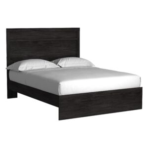 Belachime - Black - Queen Panel Bed