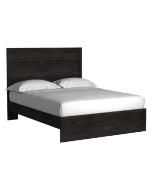 Belachime - Black - Queen Panel Bed
