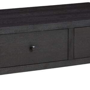 Foyland - Black - Cocktail Table with Storage