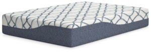 12 Inch Chime Elite 2.0 - White / Blue - Full Mattress