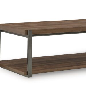 Trindwick - Brown / Gun Metal - Occasional Table Set (Set of 3)