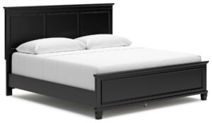 Lanolee - Black - King Panel Bed