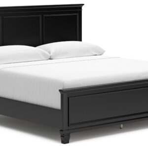 Lanolee - Black - King Panel Bed