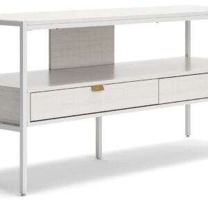 Deznee - White - Large TV Stand