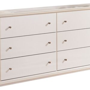 Bostwick - White - Six Drawer Dresser