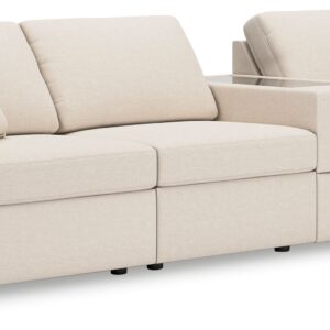 Modmax - Oyster - 4-Piece Sectional With Storage Console