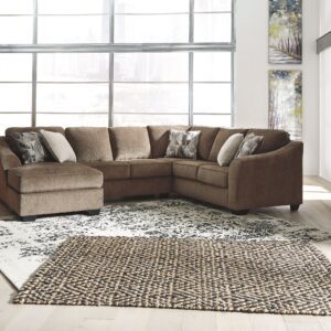 Graftin - Teak - Left Arm Facing Corner Chaise 3 Pc Sectional