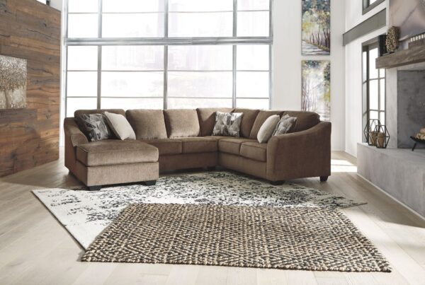 Graftin - Teak - Left Arm Facing Corner Chaise 3 Pc Sectional