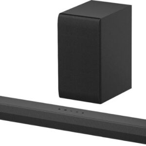 LG - 2.1 Channel S40T Soundbar with Wireless Subwoofer and Bluetooth Connectivity - Black