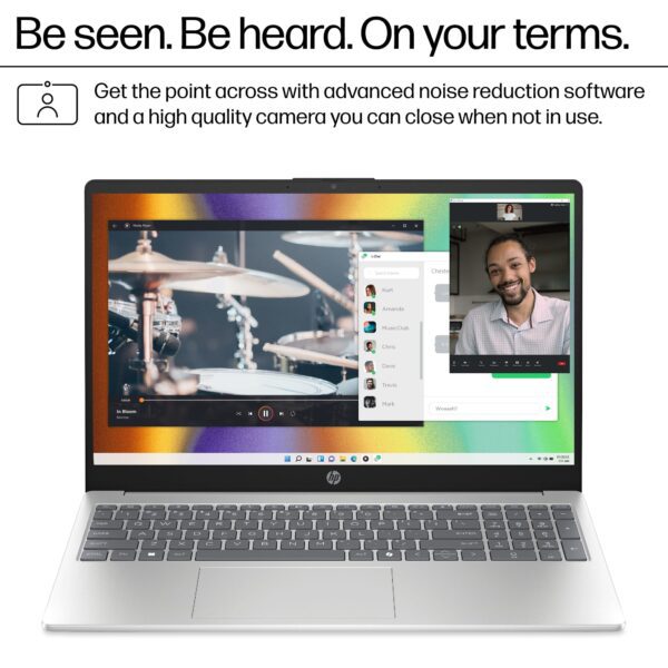 HP - 15.6" Touch-Screen Laptop - Intel Core i3 - 8GB Memory - 256GB SSD - Natural Silver
