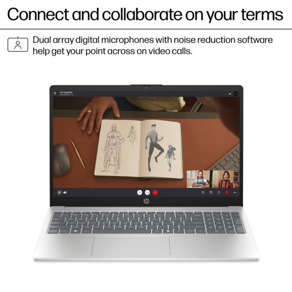 HP - 15.6" Touch-Screen Laptop - AMD Ryzen 5 - 16GB Memory - 256GB SSD - Natural Silver
