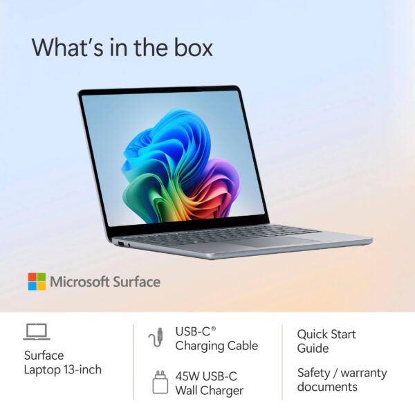 Microsoft - Surface Laptop - Copilot+ PC - 13" Touch-Screen - Snapdragon X Plus - 16GB - 512GB UFS (Latest Model) - Ocean