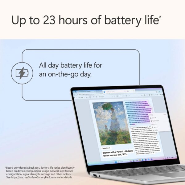 Microsoft - Surface Laptop - Copilot+ PC - 13" Touch-Screen - Snapdragon X Plus - 16GB - 256B UFS (Latest Model) - Platinum