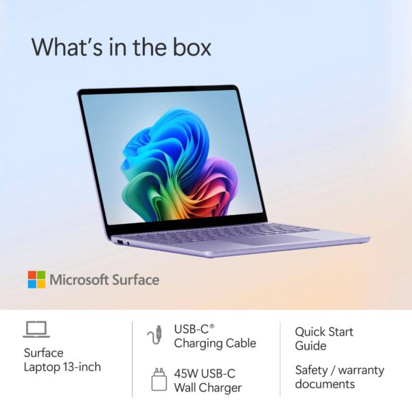 Microsoft - Surface Laptop - Copilot+ PC - 13" Touch-Screen - Snapdragon X Plus - 16GB - 512GB UFS (Latest Model) - Violet