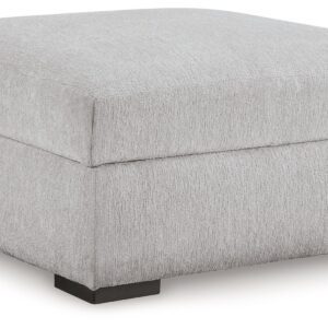 Gabyleigh - Nickel - Ottoman With Storage