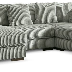 Lindyn - Fog - 4-Piece Sectional With LAF Corner Chaise