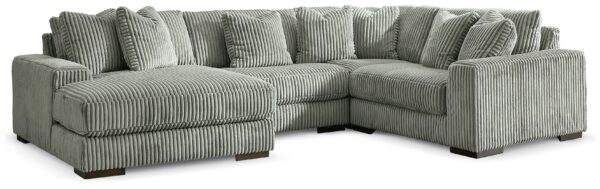 Lindyn - Fog - 4-Piece Sectional With LAF Corner Chaise