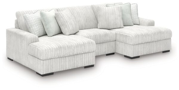 Stupendous - Alloy - 3-Piece Sectional With Double Chaise
