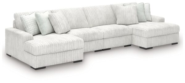 Stupendous - Alloy - 4-Piece Sectional With Double Chaise