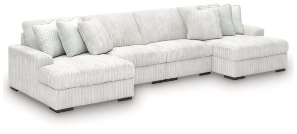 Stupendous - Alloy - 4-Piece Sectional With Double Chaise