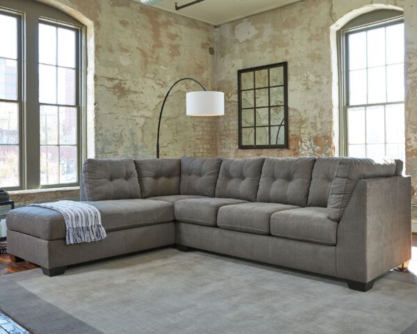 Pitkin - Slate - Left Arm Facing Corner Chaise 2 Pc Sectional