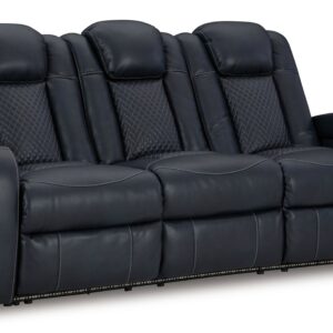 Fyne-Dyme - Sapphire - Power Reclining Sofa With Adj Headrest