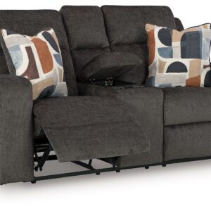 Kanlow - Dusk - Dbl Reclining Loveseat with Console