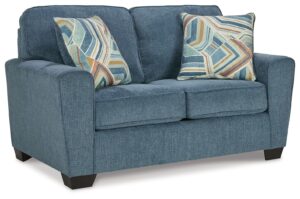 Cashton - Blue - Loveseat