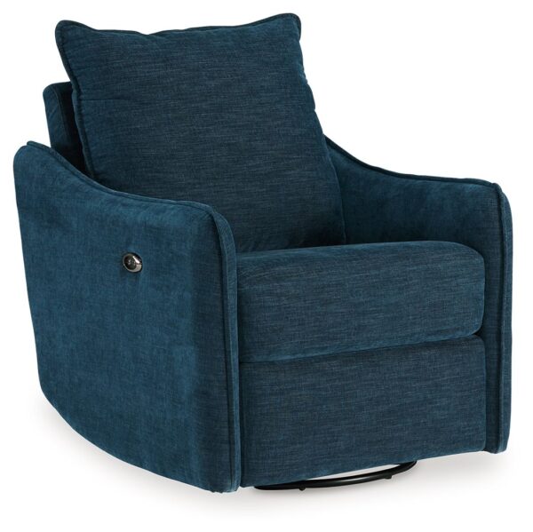 Mcburg - Navy - Swivel Power Recliner