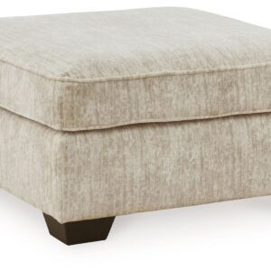 Lonoke - Parchment - Oversized Accent Ottoman