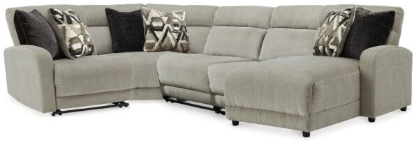 Colleyville - Stone - 5-Piece Power Reclining Sectional With RAF Chaise