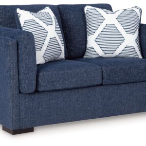 Evansley - Navy - Loveseat