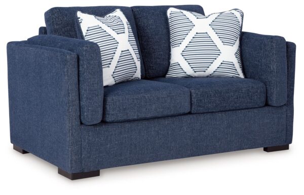 Evansley - Navy - Loveseat
