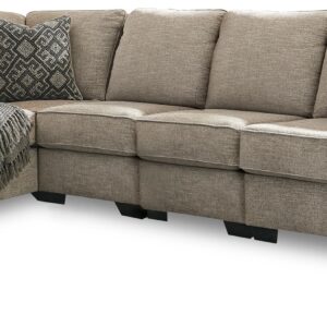 Bovarian - Stone - 4-Piece Sectional With RAF Loveseat