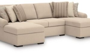 LadyMae - Twill - 3-Piece Double Chaise Sectional