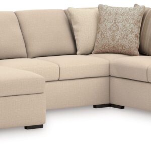 LadyMae - Twill - 4-Piece Sectional With LAF Corner Chaise