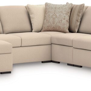 LadyMae - Twill - 5-Piece Sectional With LAF Corner Chaise