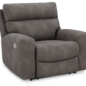 Next-gen Durapella - Slate - Power Recliner With Adj Headrest