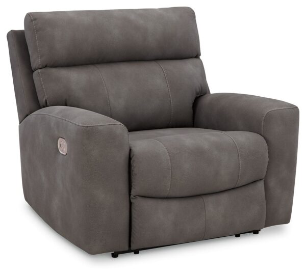 Next-gen Durapella - Slate - Power Recliner With Adj Headrest