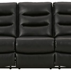 Warlin - Black - PWR REC Sofa with ADJ Headrest