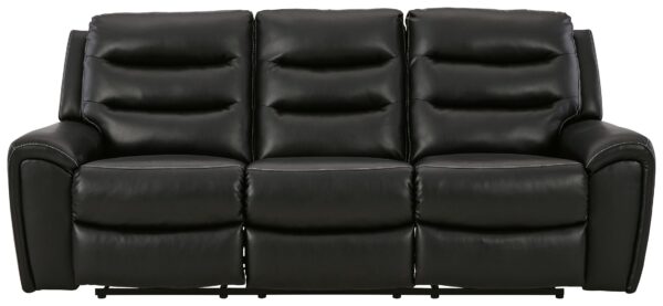 Warlin - Black - PWR REC Sofa with ADJ Headrest