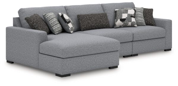 Bealton - Salt and Pepper - 3-Piece Sectional With LAF Corner Chaise