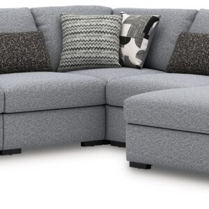 Bealton - Salt and Pepper - 5-Piece Sectional With RAF Corner Chaise