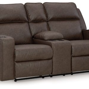 Lavenhorne - Granite - Dbl Rec Loveseat W/Console