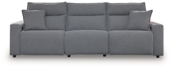 Modmax - Salt And Pepper - 3-Piece Power Reclining Sectional