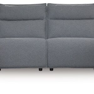 Modmax - Salt And Pepper - 4-Piece Power Reclining Sectional With Double Chaise