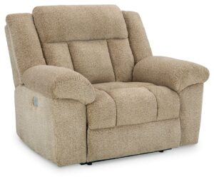Tip-off - Wheat - Power Recliner With Adj Headrest