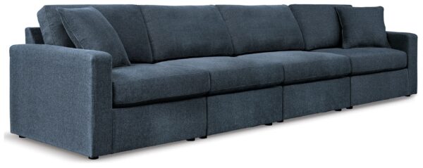 Modmax - Ink - 4-Piece Sectional With Laf Corner Chair And Raf Corner Chair