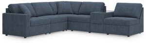 Modmax - Ink - 6-Piece Sectional With Storage Console, With Laf Corner Chair